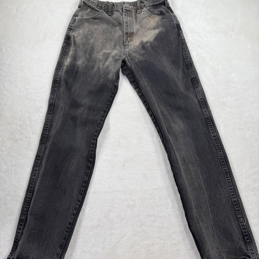 Rustler Mens Regular Fit Straight Leg Jeans Faded Black 87619CB 32x34 Distressed
